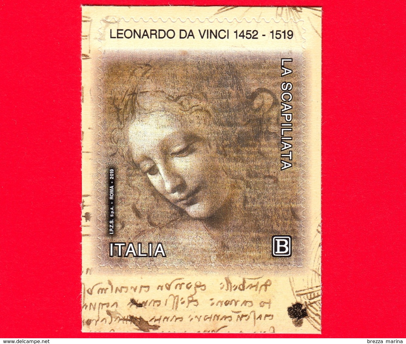 Nuovo - MNH - ITALIA - 2019 - 500 Anni Della Morte Di Leonardo Da Vinci - Testa Di Fanciulla - La Scapiliata - Da BF - B - 2011-20: Mint/hinged