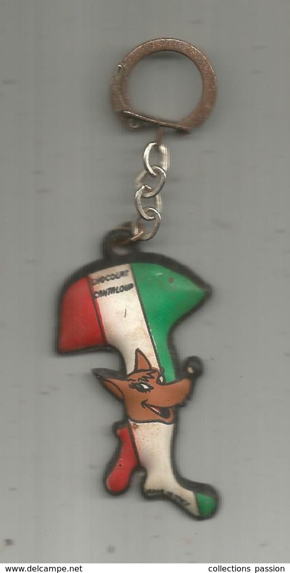 Porte Clefs , Clés, Sports , FOOTBALL , Coupe Du Monde 1966 , ITALY ,chocolat CANTALOUP, 2 Scans, Frais Fr 1.65 E - Schlüsselanhänger