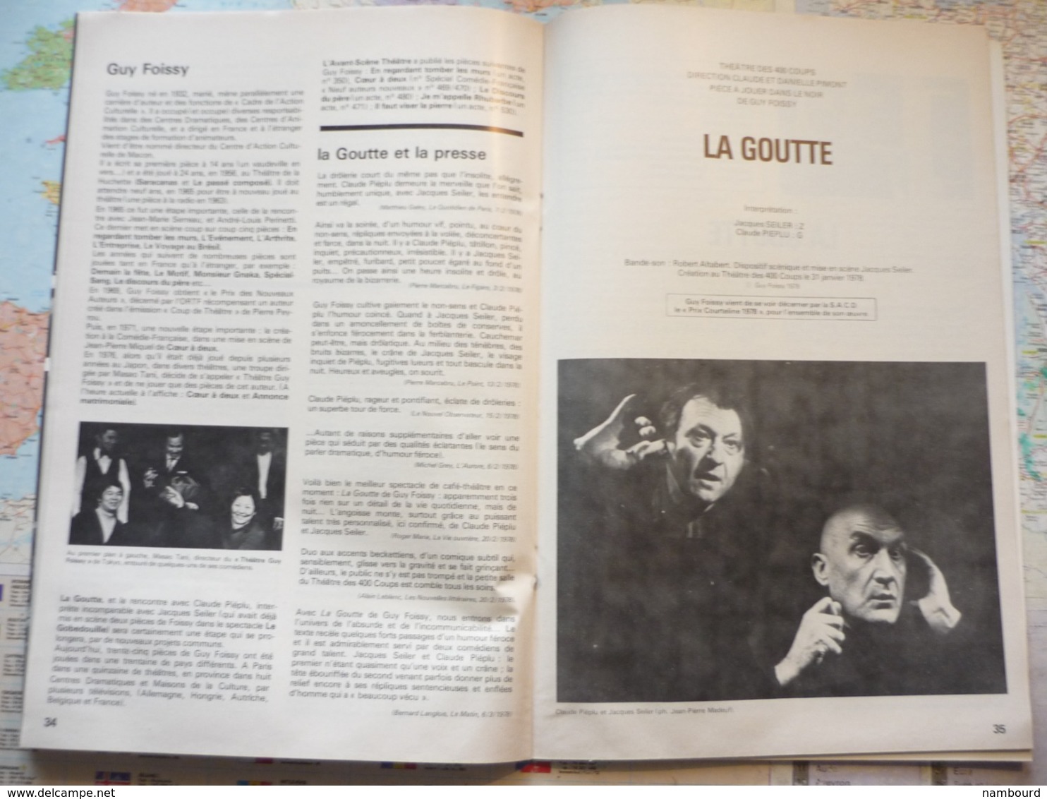 L'Avant-Scène Théâtre N°631 Le naufrage Pollufission 2000 - Eric Westphal / La goutte - Guy Froissy