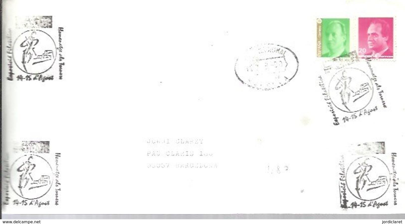 MATASELLOS  GIRO NACIONAL  MORELLA 2000 - Cartas & Documentos