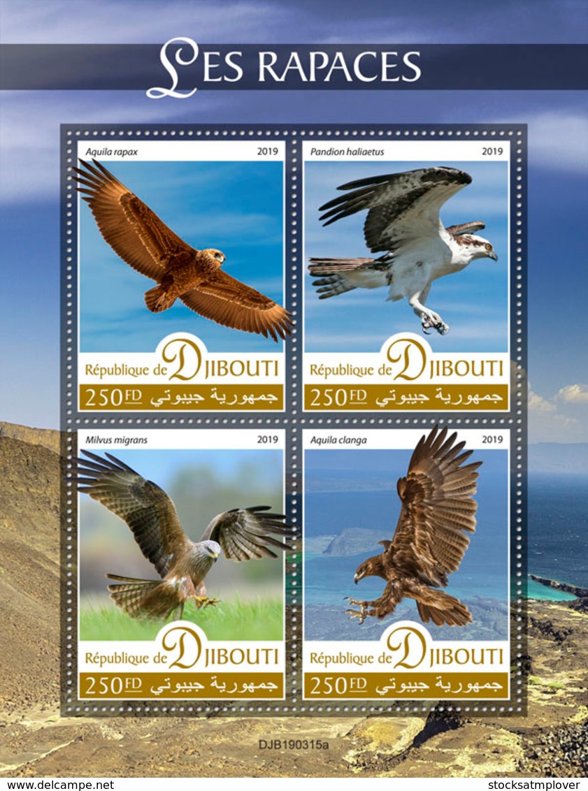 Djibouti 2019 Fauna Birds Of Prey  S201908 - Djibouti (1977-...)