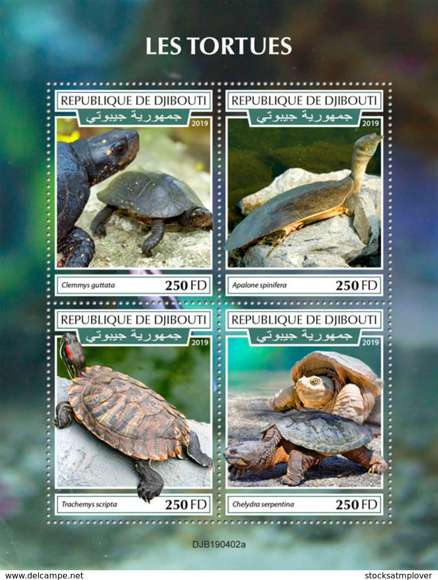 Djibouti 2019 Fauna Turtles S201908 - Djibouti (1977-...)