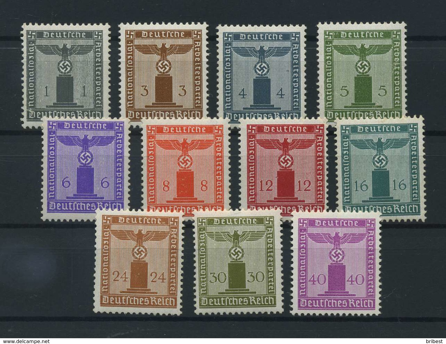 DEUTSCHES REICH 1942/44 Nr D155-165 Postfrisch (118207) - Dienstmarken