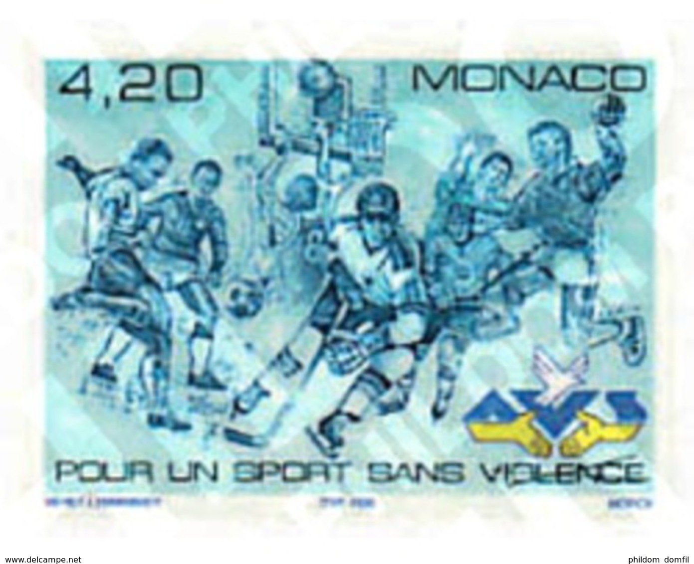 Ref. 67816 * MNH * - MONACO. 1998. SPORTS WITHOUT VIOLENCE . POR UN DEPORTE SIN VIOLENCIA - Pallamano