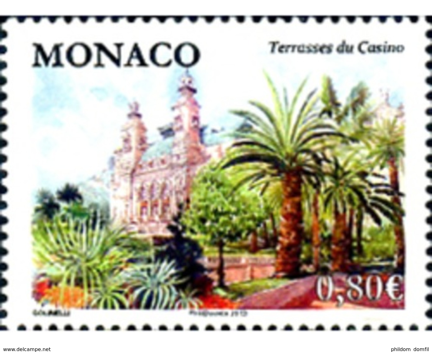 Ref. 298286 * MNH * - MONACO. 2013. LAS TERRAZAS DEL CASINO - Ohne Zuordnung