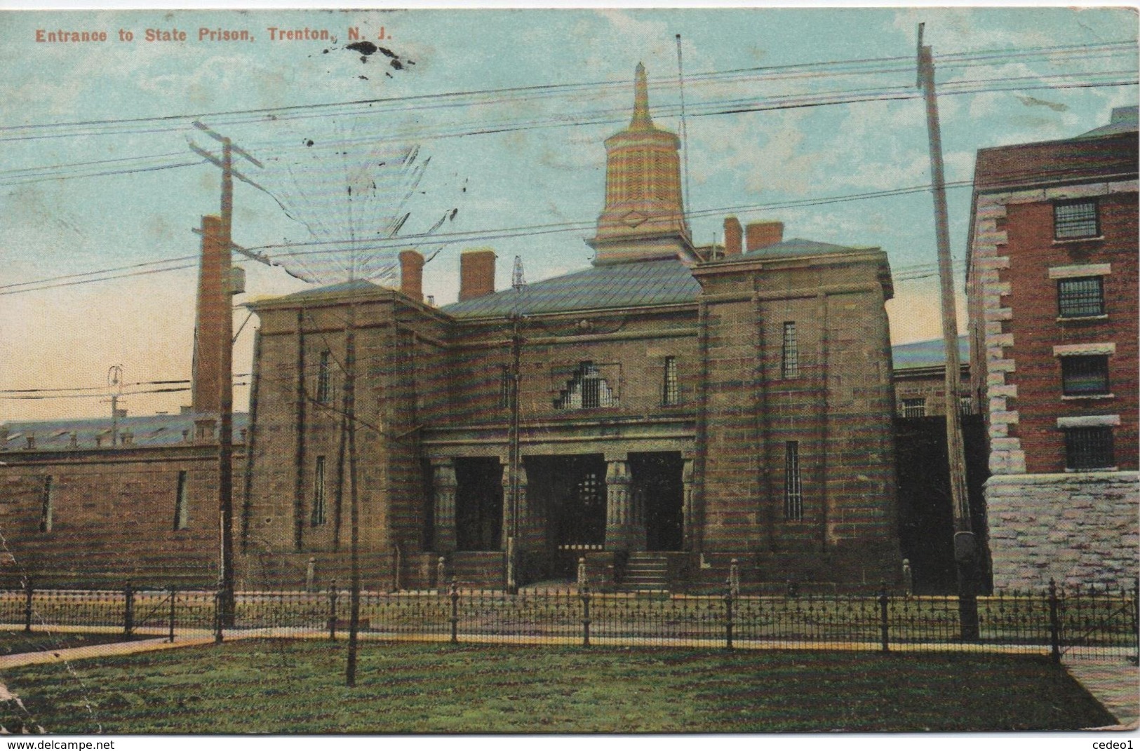 ENTRANCE TO STATE PRISON TRENTON  NJ  EN 1911 - Autres & Non Classés