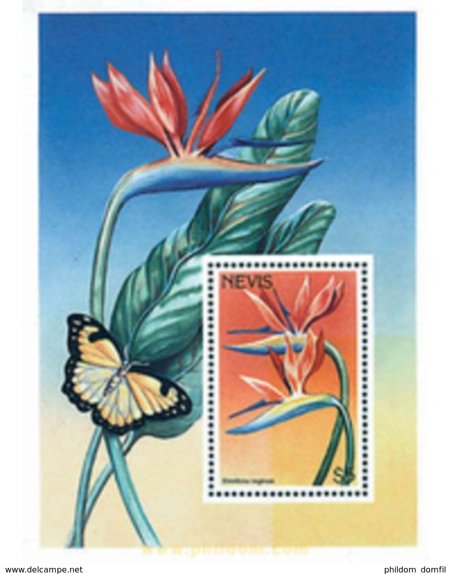 Ref. 94603 * MNH * - NEVIS. 1996. FLOWERS OF THE WORLD . FLORES DEL MUNDO - St.Kitts E Nevis ( 1983-...)