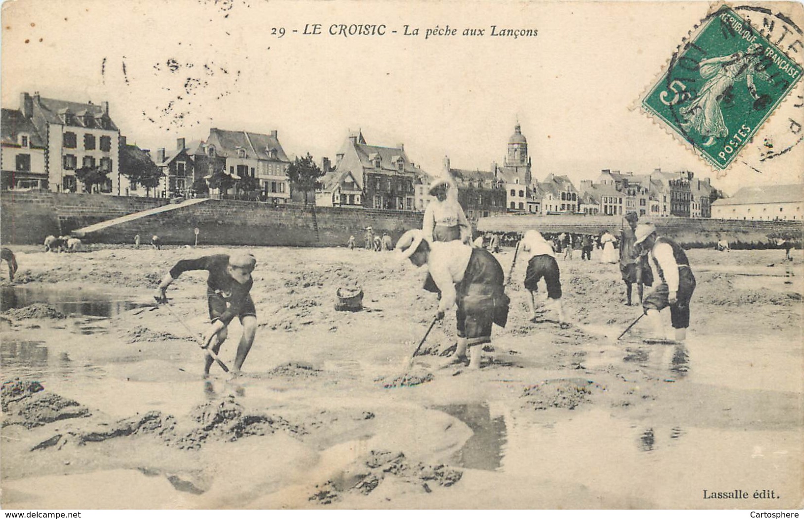 CPA 44 Loire Atlantique Le Croisic Pêche Aux Lançons - Le Croisic