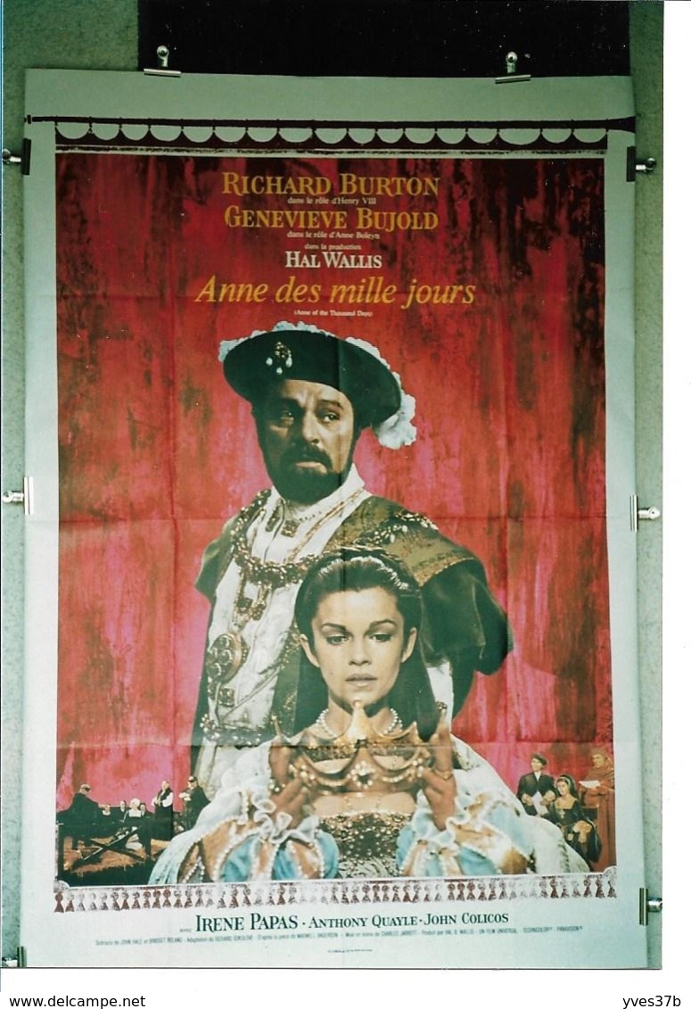 "ANNE DES MILLE JOURS" BUJOLD, R. BURTON, I. PAPAS... 1969 - 120x160 - TTB - Plakate & Poster
