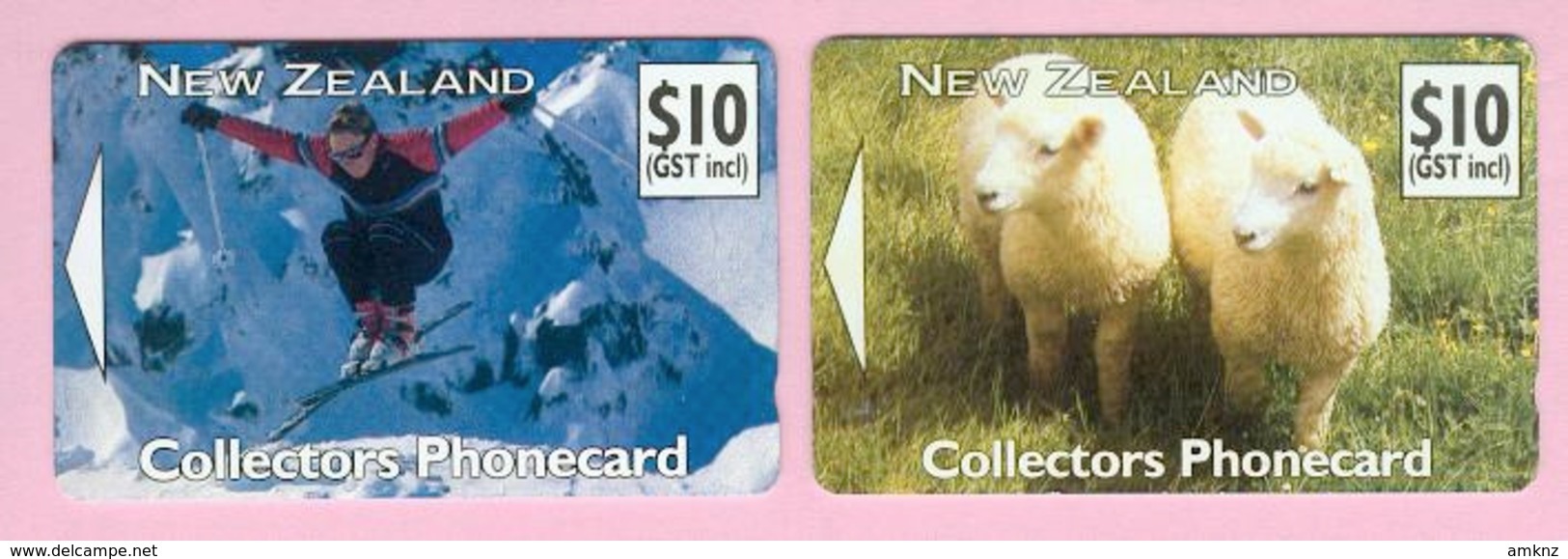 New Zealand - Private Overprint - 1992 Collectors Phonecard Set (2) - VFU - NZ-CO-09 - Nouvelle-Zélande