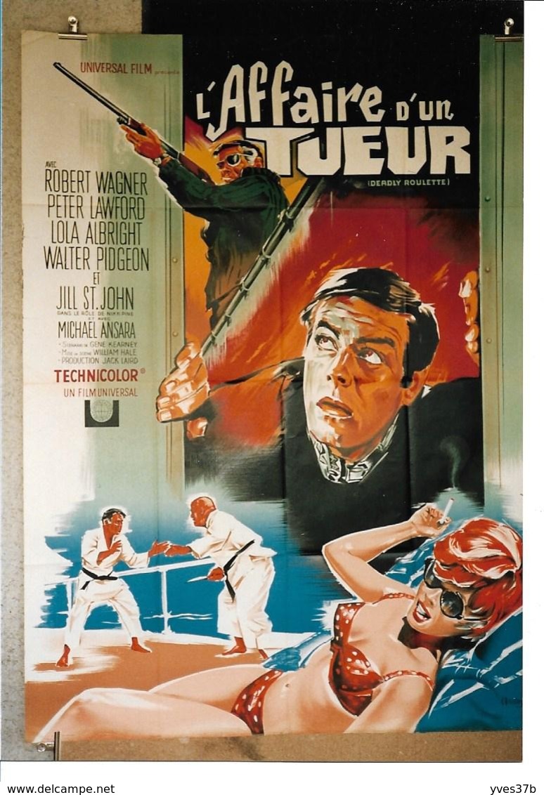 " L' AFFAIRE D UN TUEUR" Robert WAGNER, Walter PIGEON....- 1967 - 120x160 - TTB - Plakate & Poster