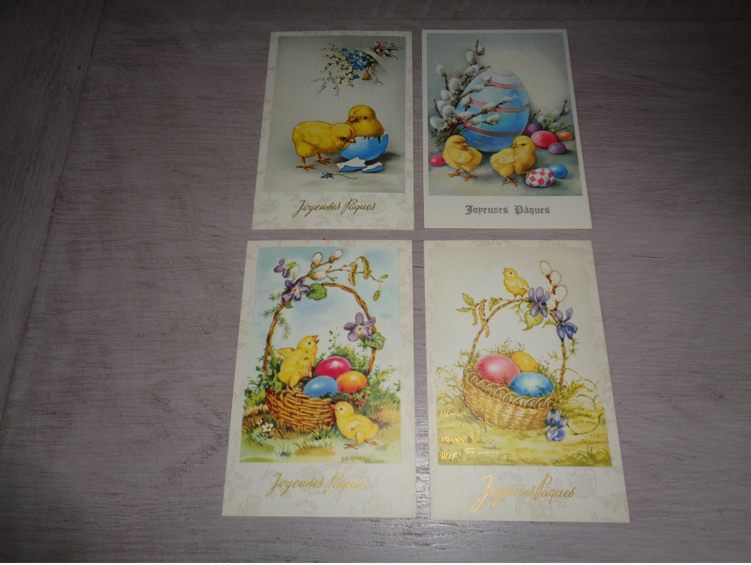 Beau lot de 60 cartes postales de fantaisie  Pâques    Mooi lot van 60 postkaarten fantasie  Pasen  - 60 scans