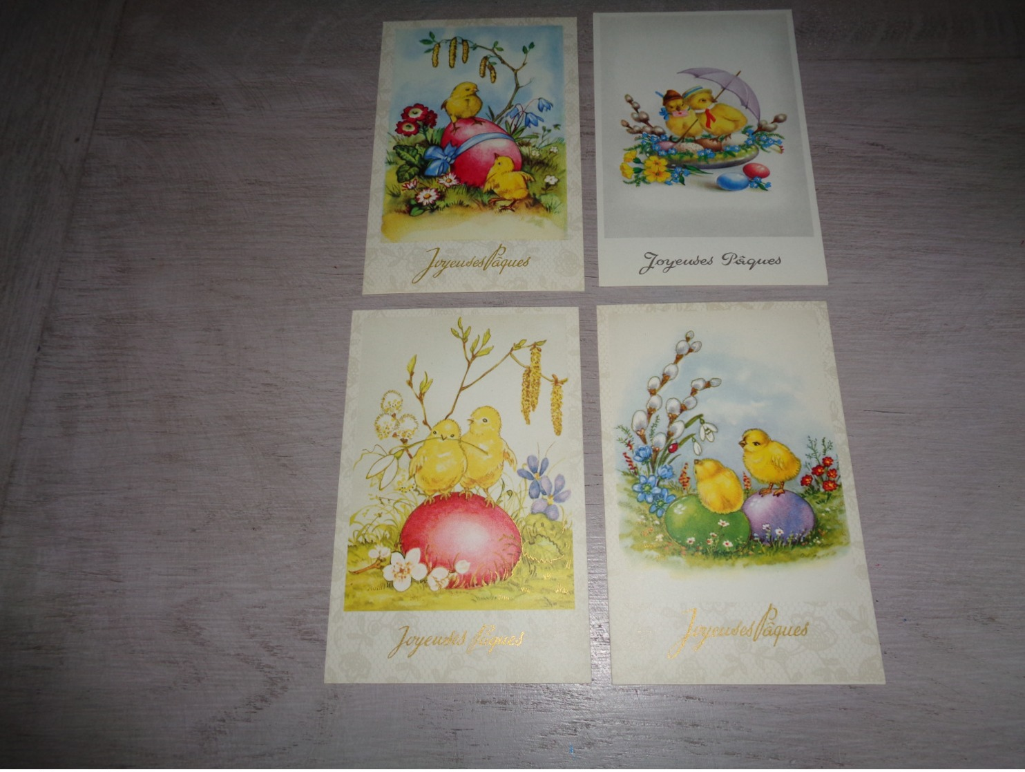 Beau lot de 60 cartes postales de fantaisie  Pâques    Mooi lot van 60 postkaarten fantasie  Pasen  - 60 scans