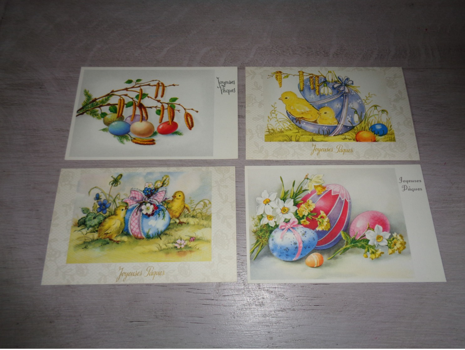 Beau lot de 60 cartes postales de fantaisie  Pâques    Mooi lot van 60 postkaarten fantasie  Pasen  - 60 scans