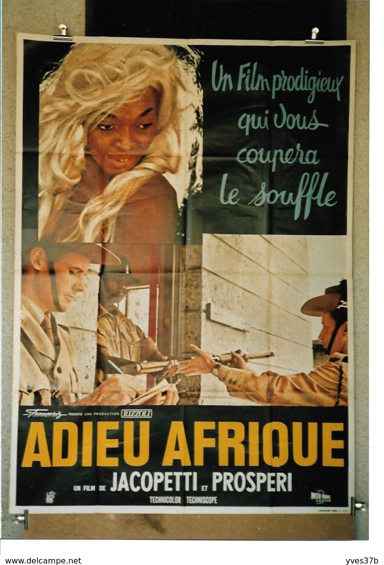 "ADIEU AFRIQUE" G. JACOPETTI, F. PROSPERI... 1966 -  120x160 - TTB - Plakate & Poster