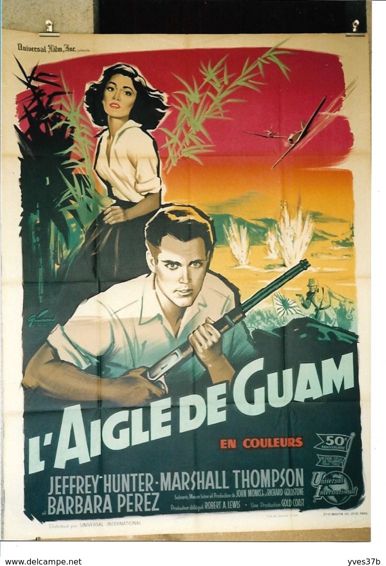 "L'Aigle De Guam" Jeffrey Hunter... 1962 -120x160 - TTB - Plakate & Poster