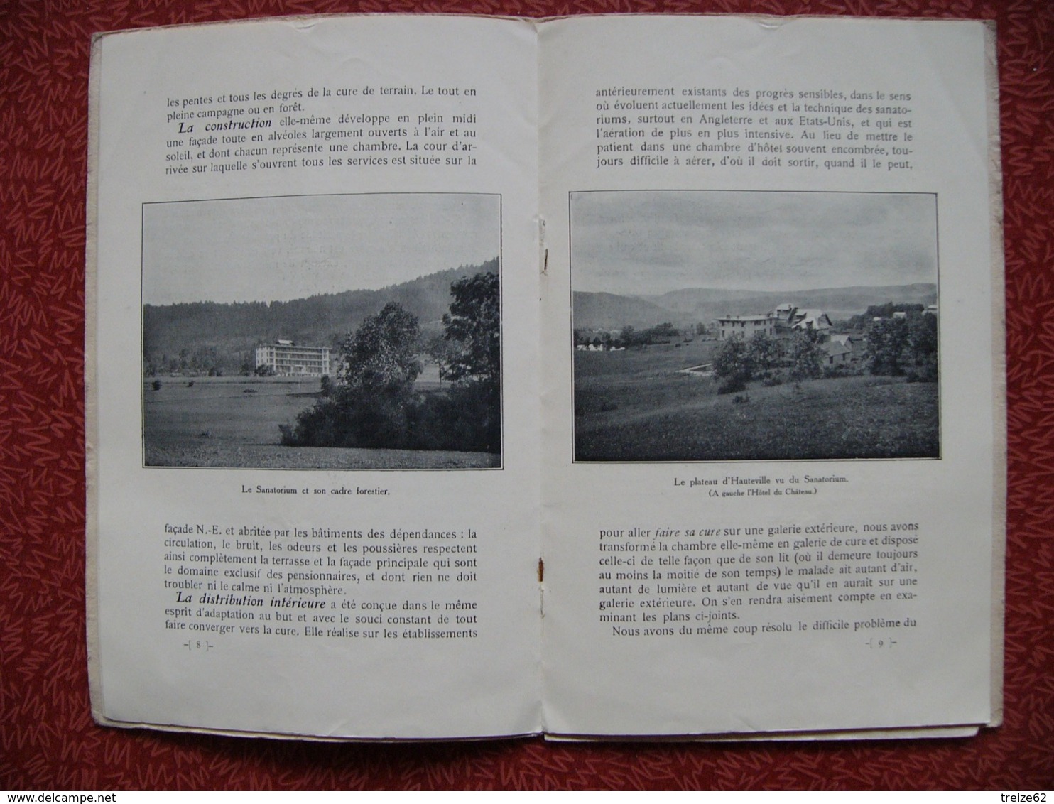 Livret Le Sanatorium Dumarest à LOMPNES Belligneux Ain Hauteville - Dépliants Touristiques