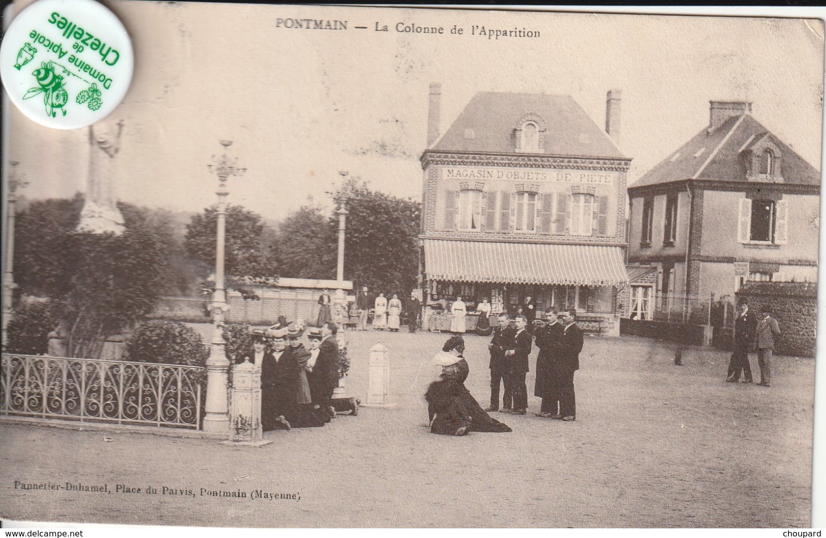 53 - Très Belle Carte Postale Ancienne De Pontmain  La Colonne De L'Apparition - Pontmain