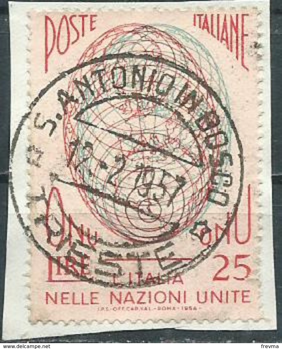 Timbre Italie Obliteration 1957 Trieste - 1946-60: Used