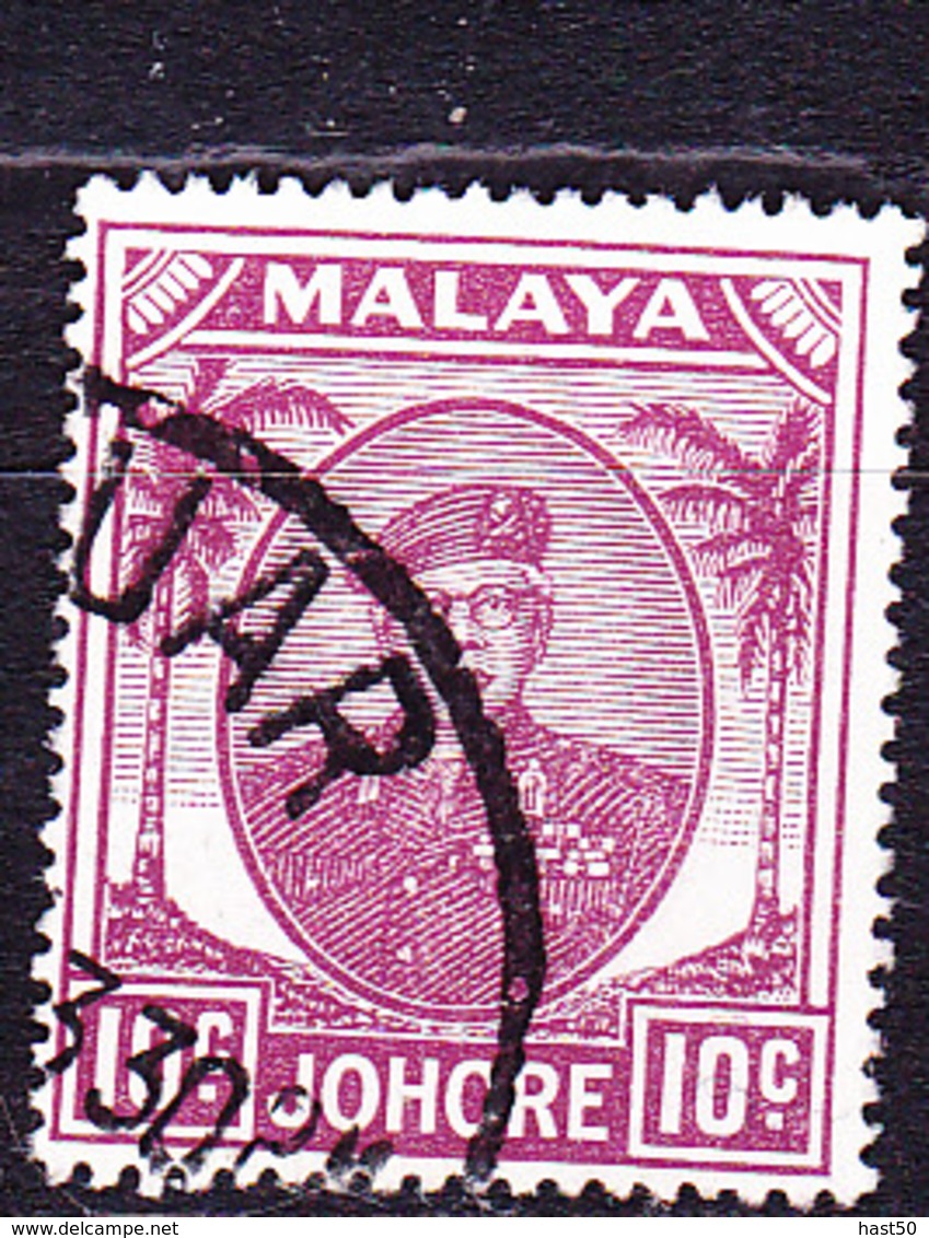 Malaiische Staaten V - Johore - Sultan Ismail Mit Brille (MiNr:  123) 1949 - Gest Used Obl - Johore