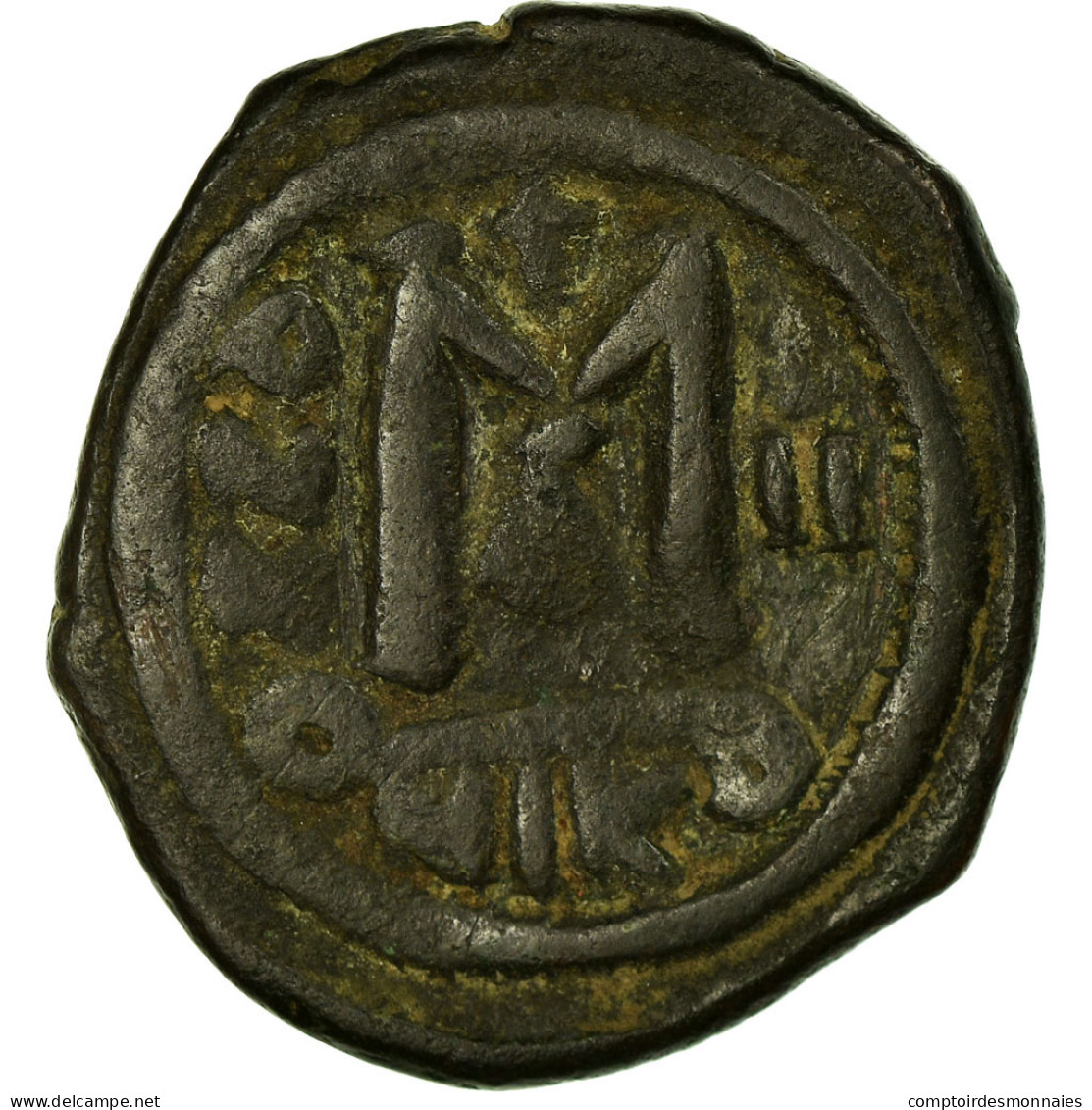 Monnaie, Tibère II Constantin, Follis, 578-579, Nicomédie, TB+, Cuivre - Byzantines