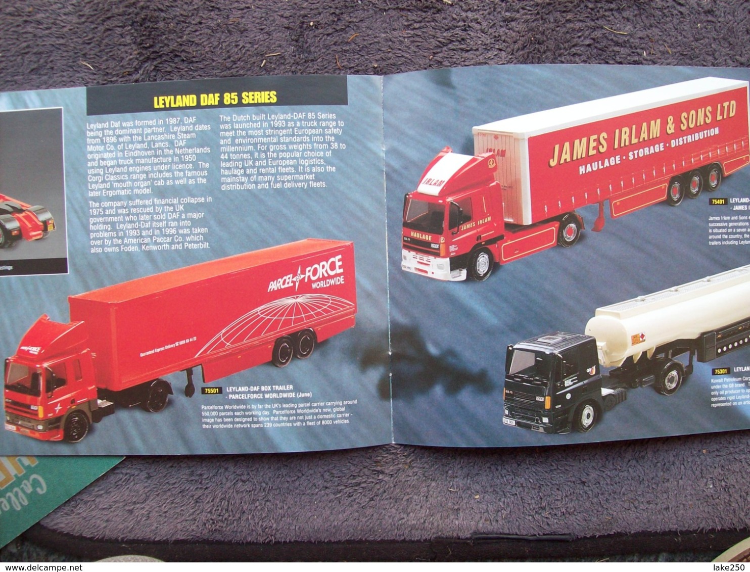 CATALOGO CORGI TOYS  -  MODERN  TRUCKS, Anno 1998 - Grande-Bretagne