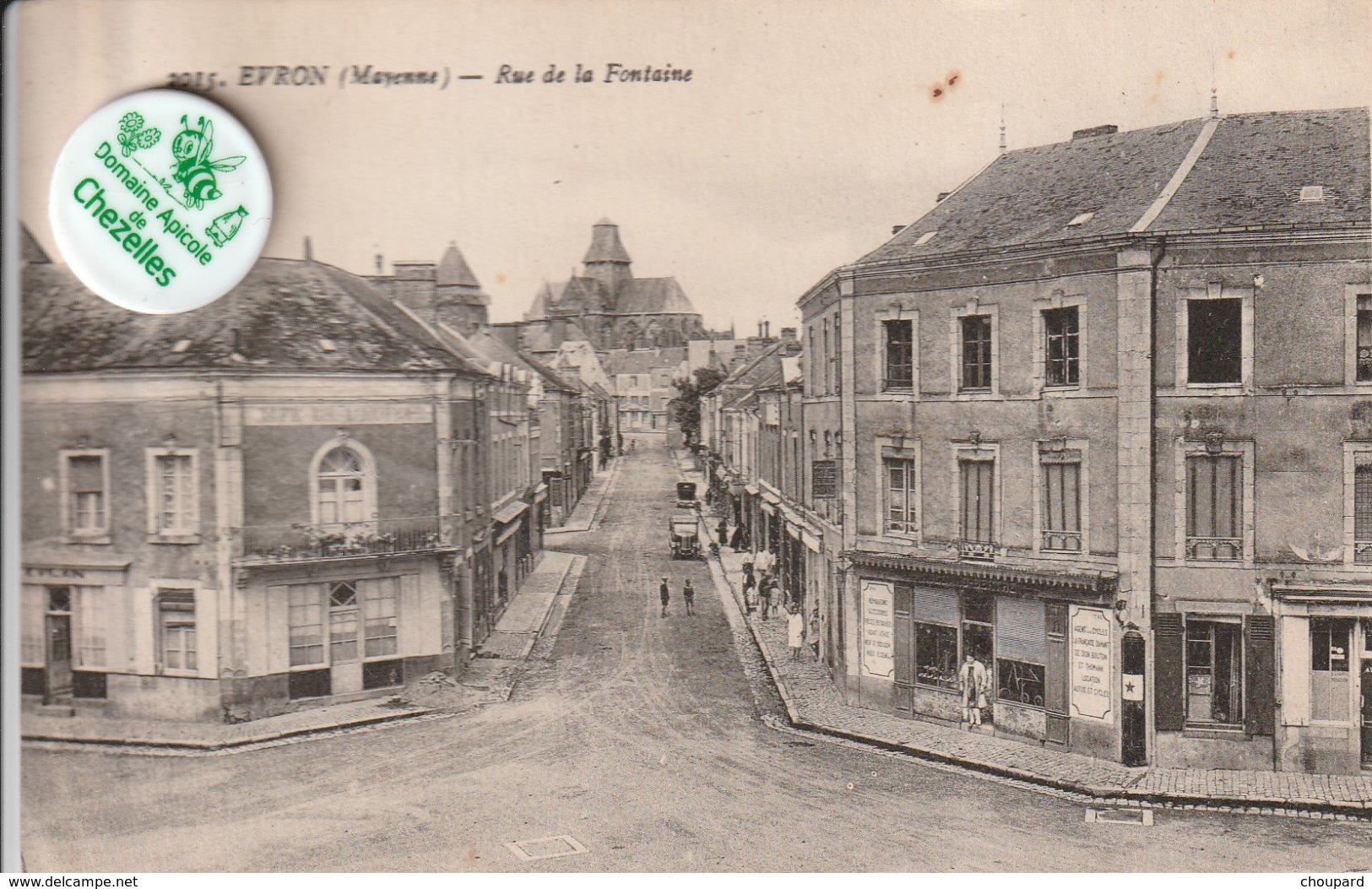 53 - Très Belle Carte Postale Ancienne De  Evron    Rue De La Fontaine - Evron