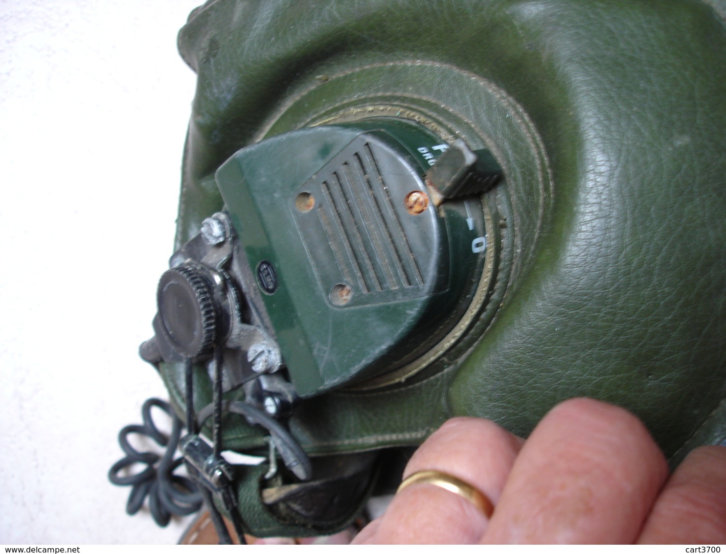 militaria conducteur pilote de char AMX - CASQUE avec équipement radio complet armée française 1993