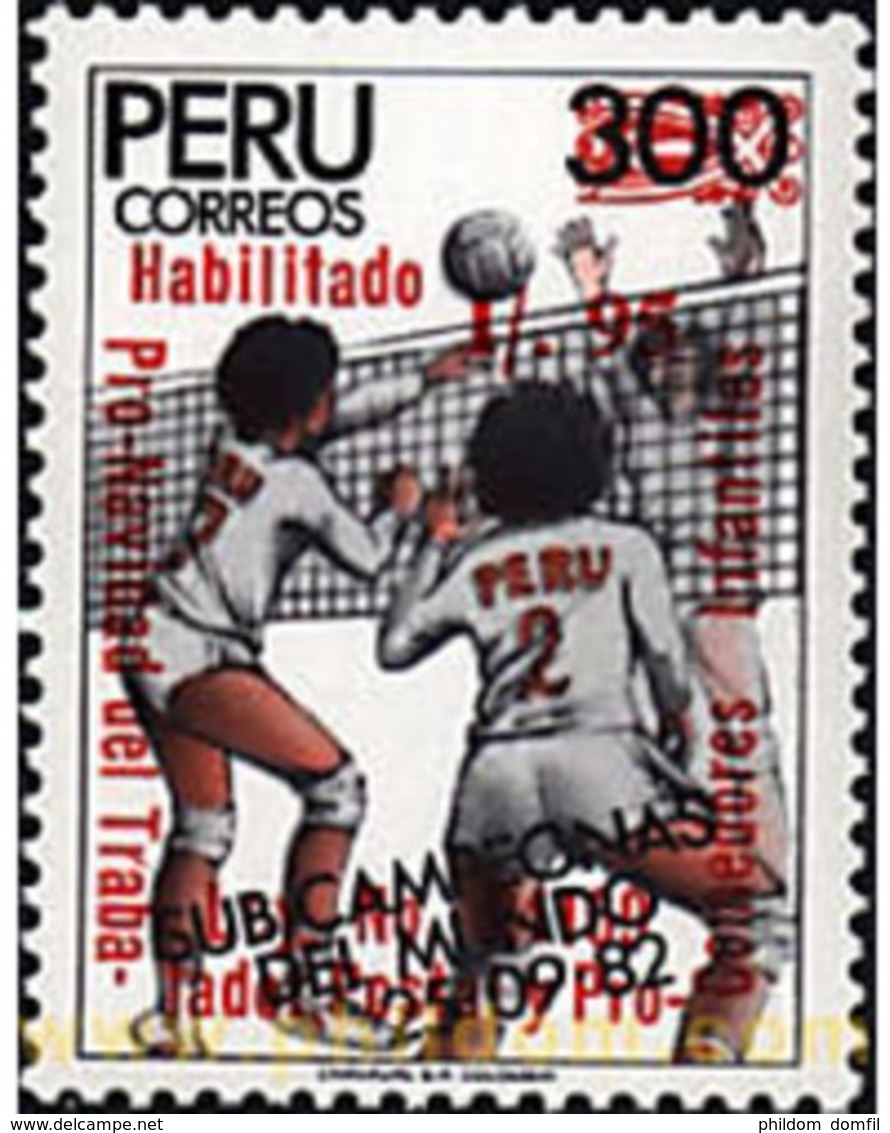 Ref. 27087 * MNH * - PERU. 1988. VOLLEYBALL . BALONVOLEA - Pérou