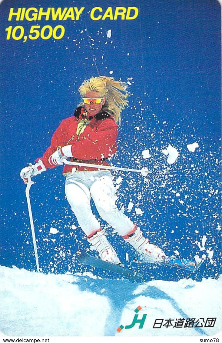 SPORT - SKI  - Carte Prépayée Japon - BD