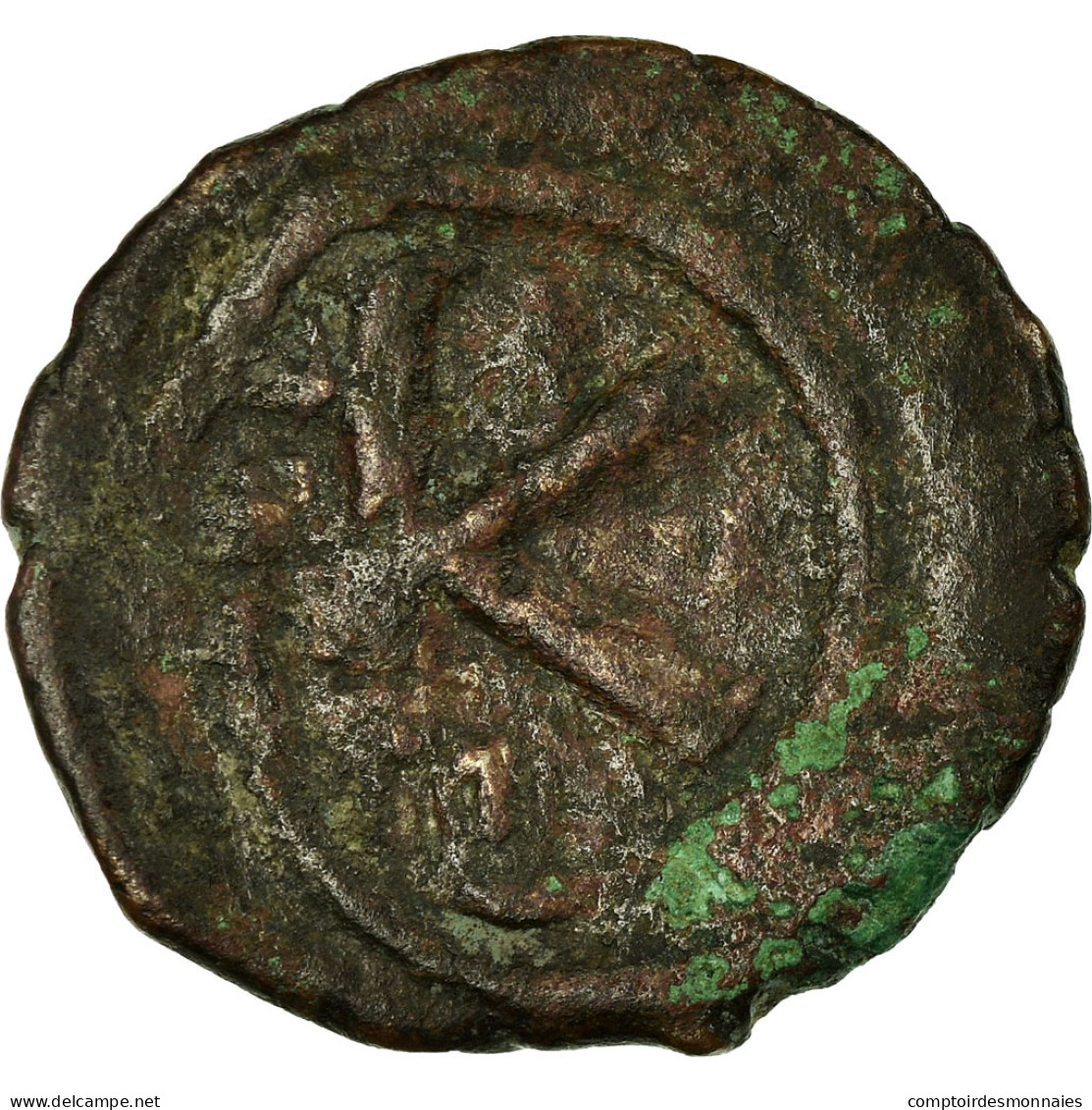 Monnaie, Justin II, Demi-Follis, 565-566, Antioche, TB, Cuivre, Sear:380 - Byzantium
