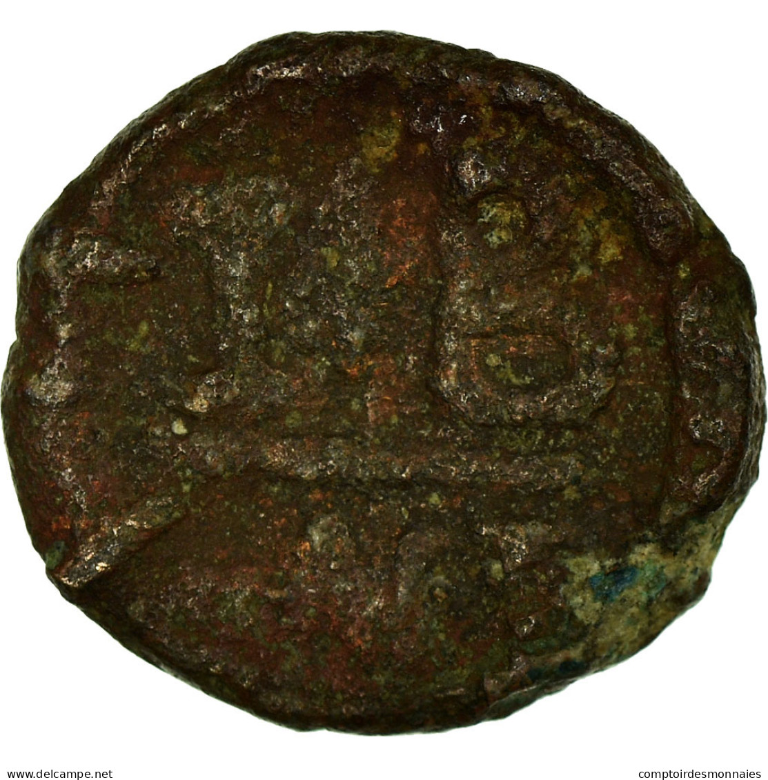 Monnaie, Justin II, 12 Nummi, 565-578 AD, Alexandrie, TB, Cuivre, Sear:389 - Byzantium