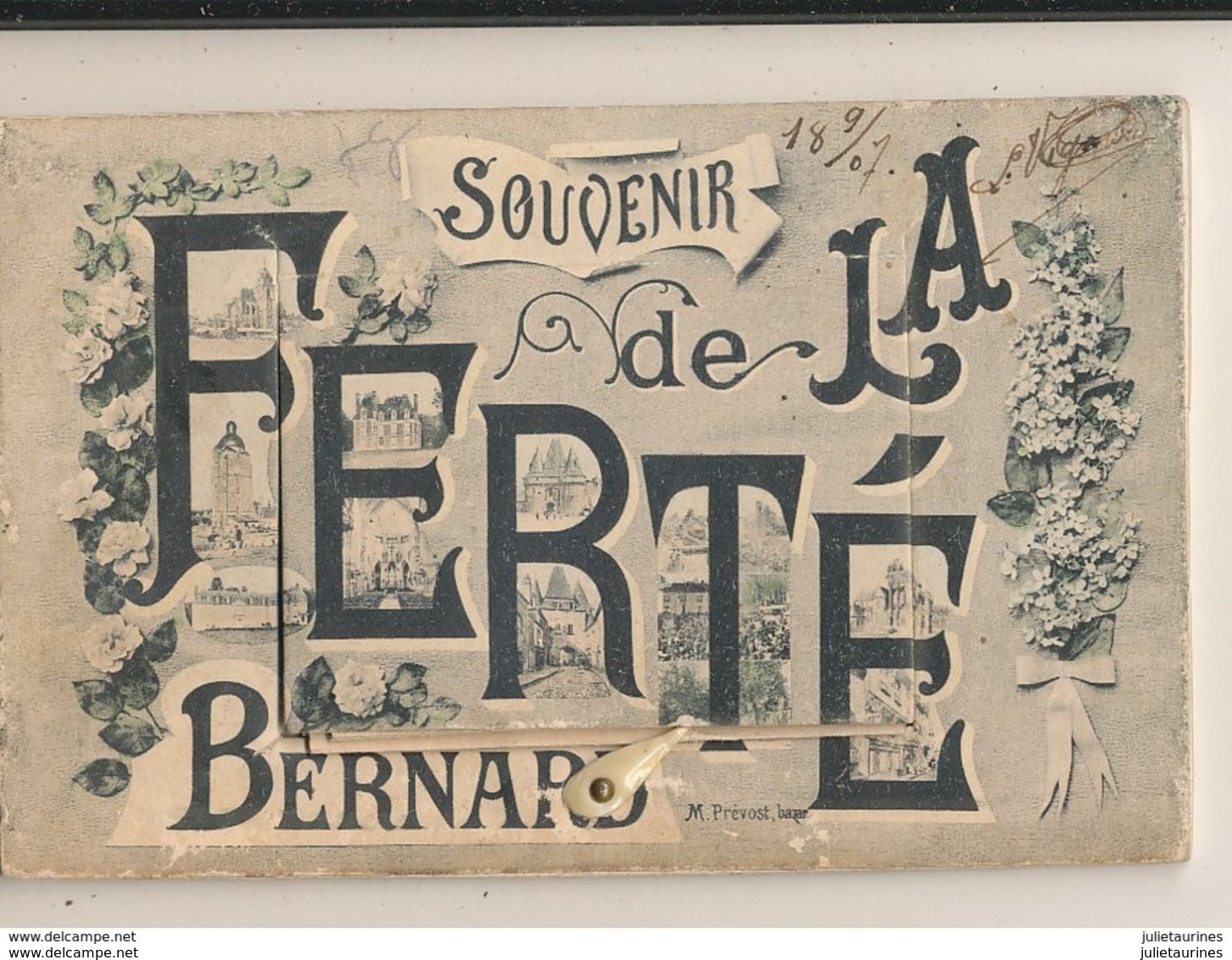 72 LA FERTE BERNARD SOUVENIR CARTE A SYSTEME MULTIVUE - La Ferte Bernard