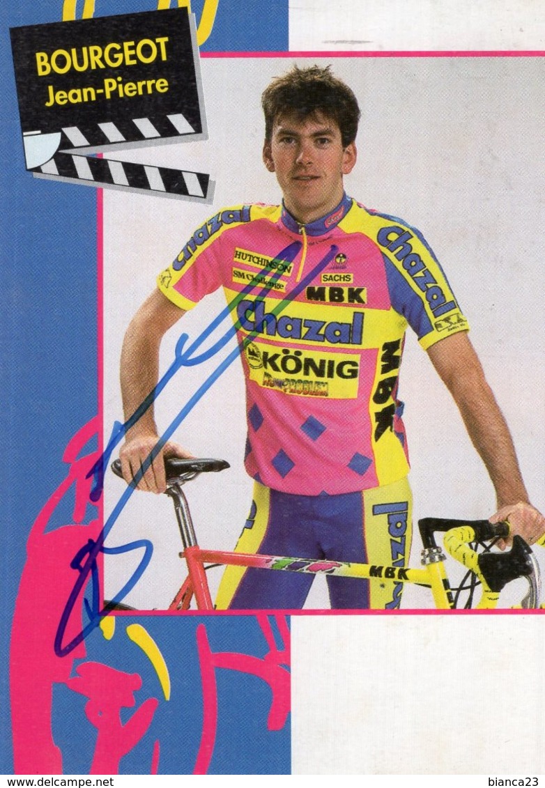 7236 CP Cyclisme Jean Pierre Bourgeot Dédicacée - Cyclisme