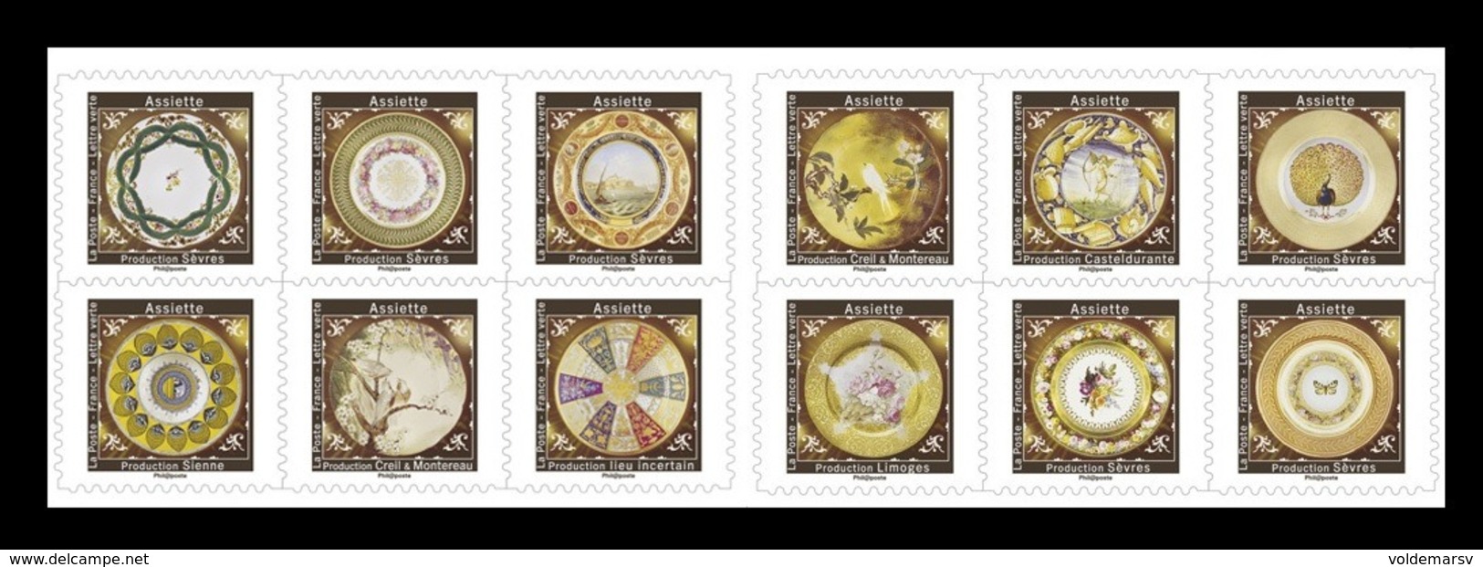 France 2019 Mih. 7458/69 Porcelain Plates From French Museums MNH ** - Neufs