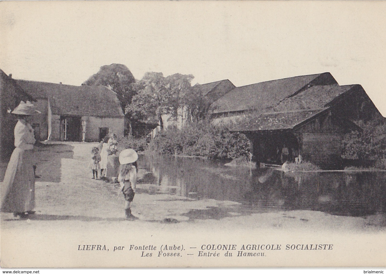 LIEFRA ( Par Fontette ) Colonie Agricole Socialiste Les Fosses Entrée Du Hameau - Autres & Non Classés