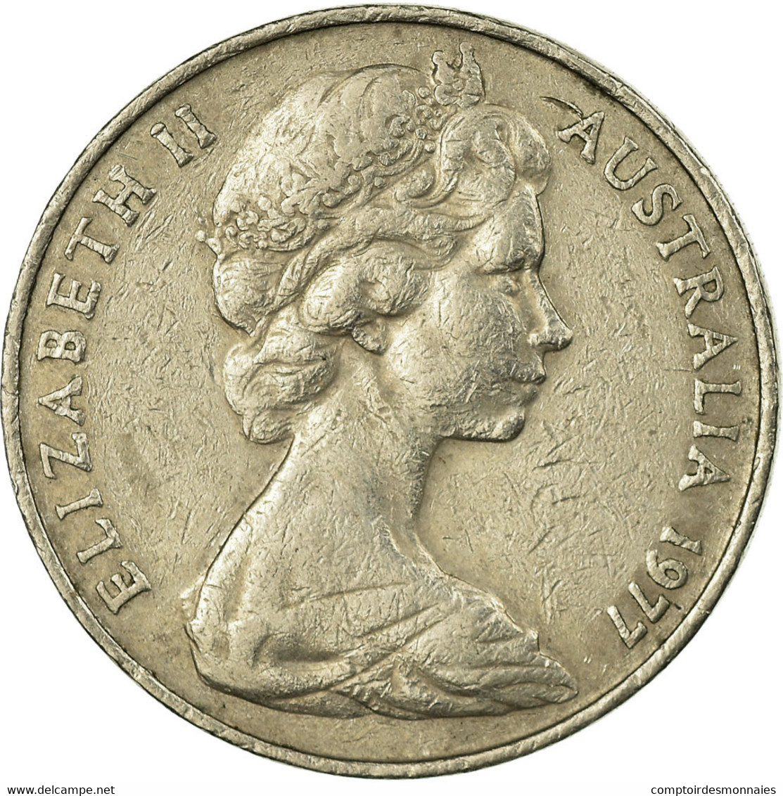 Monnaie, Australie, Elizabeth II, 20 Cents, 1977, TTB, Copper-nickel, KM:66 - 20 Cents