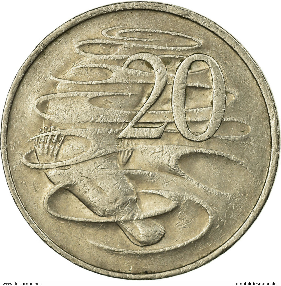 Monnaie, Australie, Elizabeth II, 20 Cents, 1977, TTB, Copper-nickel, KM:66 - 20 Cents