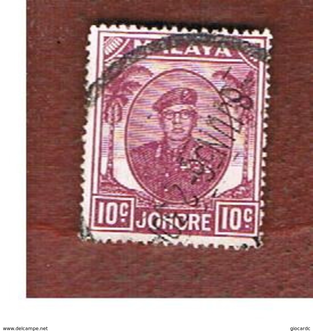 MALESIA: JOHORE (MALAYSIA) -   SG  139 - 1949 SULTAN SIR IBRAHIM 10        - USED ° - Johore