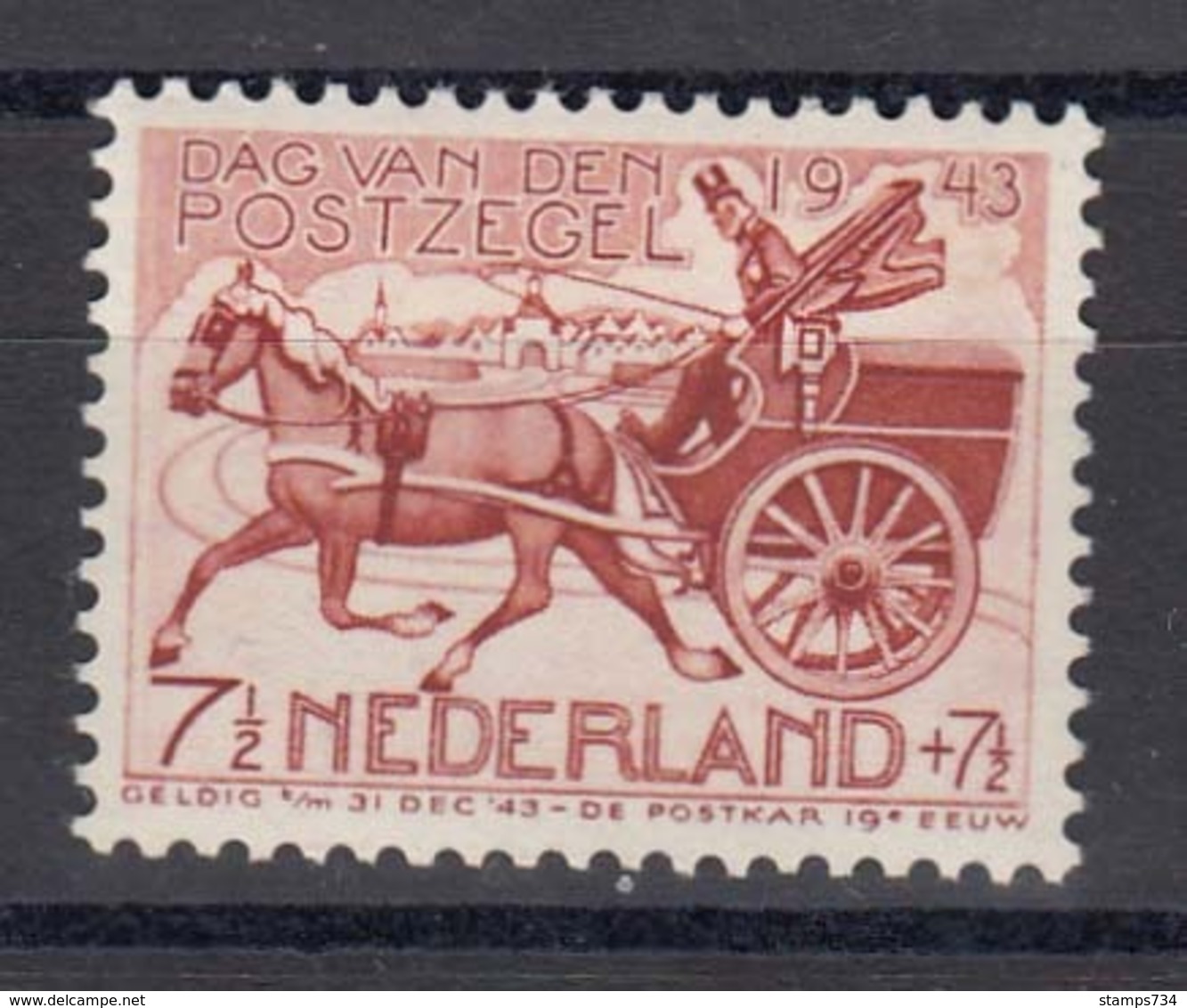 Niederlande 1943 - Tag Der Briefmarke, Mi-Nr. 422, Postfrisch** - Ungebraucht