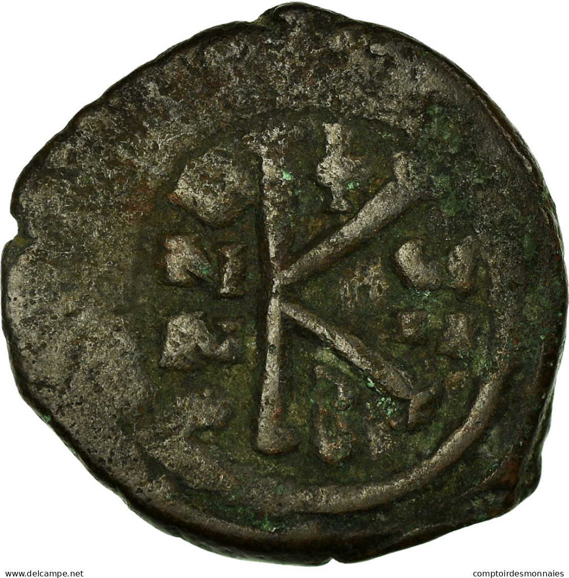 Monnaie, Justin II, Demi-Follis, 565-578 AD, Constantinople, TB, Cuivre - Byzantines