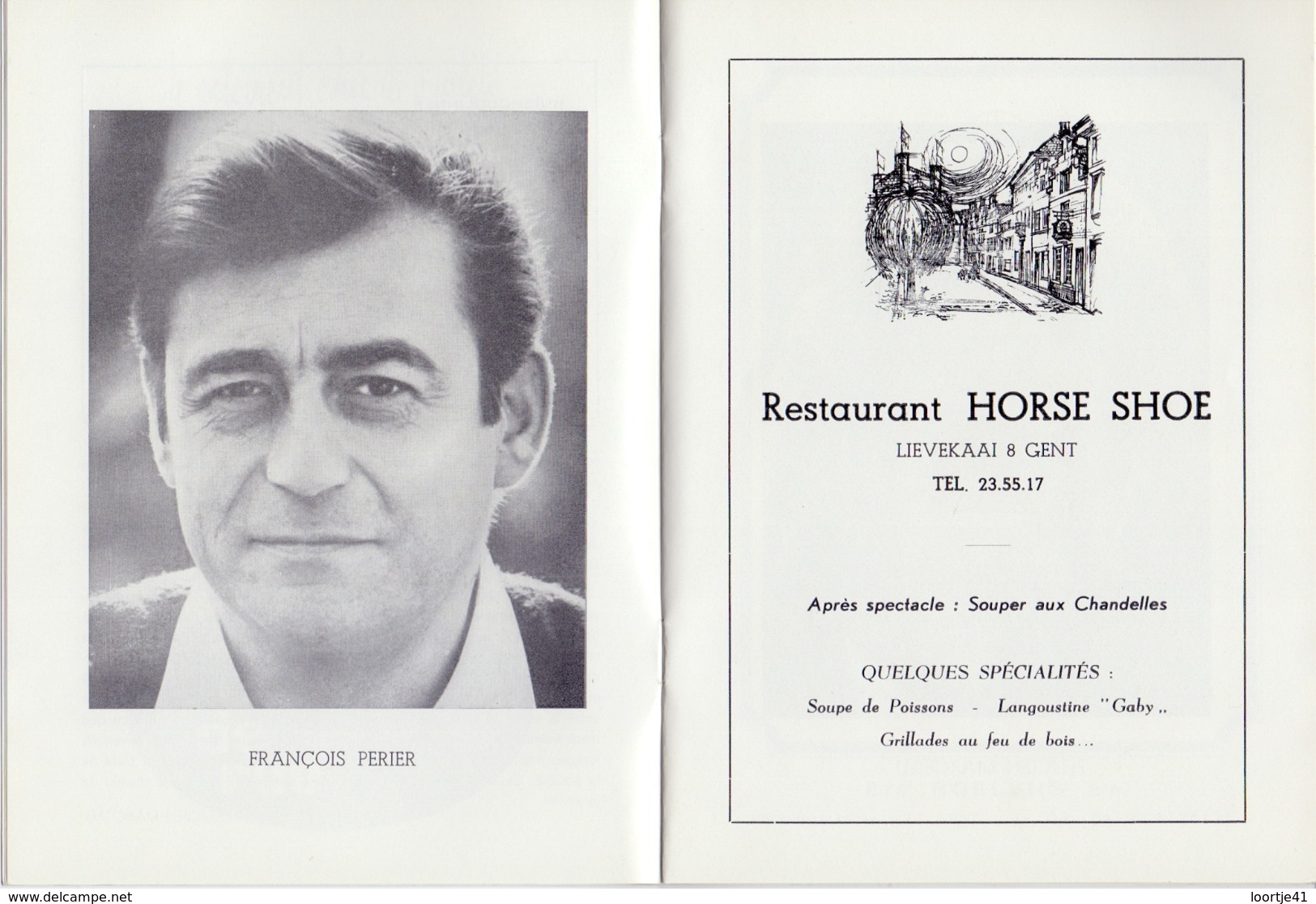 Programma Programme - Gala Des Amis Du Théatre - Un Jour ...- François Perrier -  Gent 1969 - Programmes