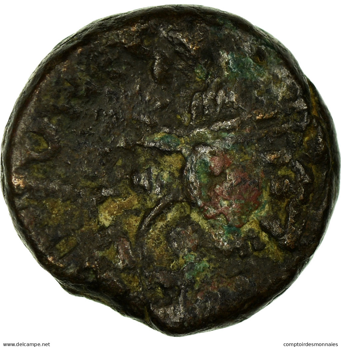 Monnaie, Justin II, 12 Nummi, 565-578 AD, Alexandrie, TB+, Cuivre, Sear:389 - Byzantines
