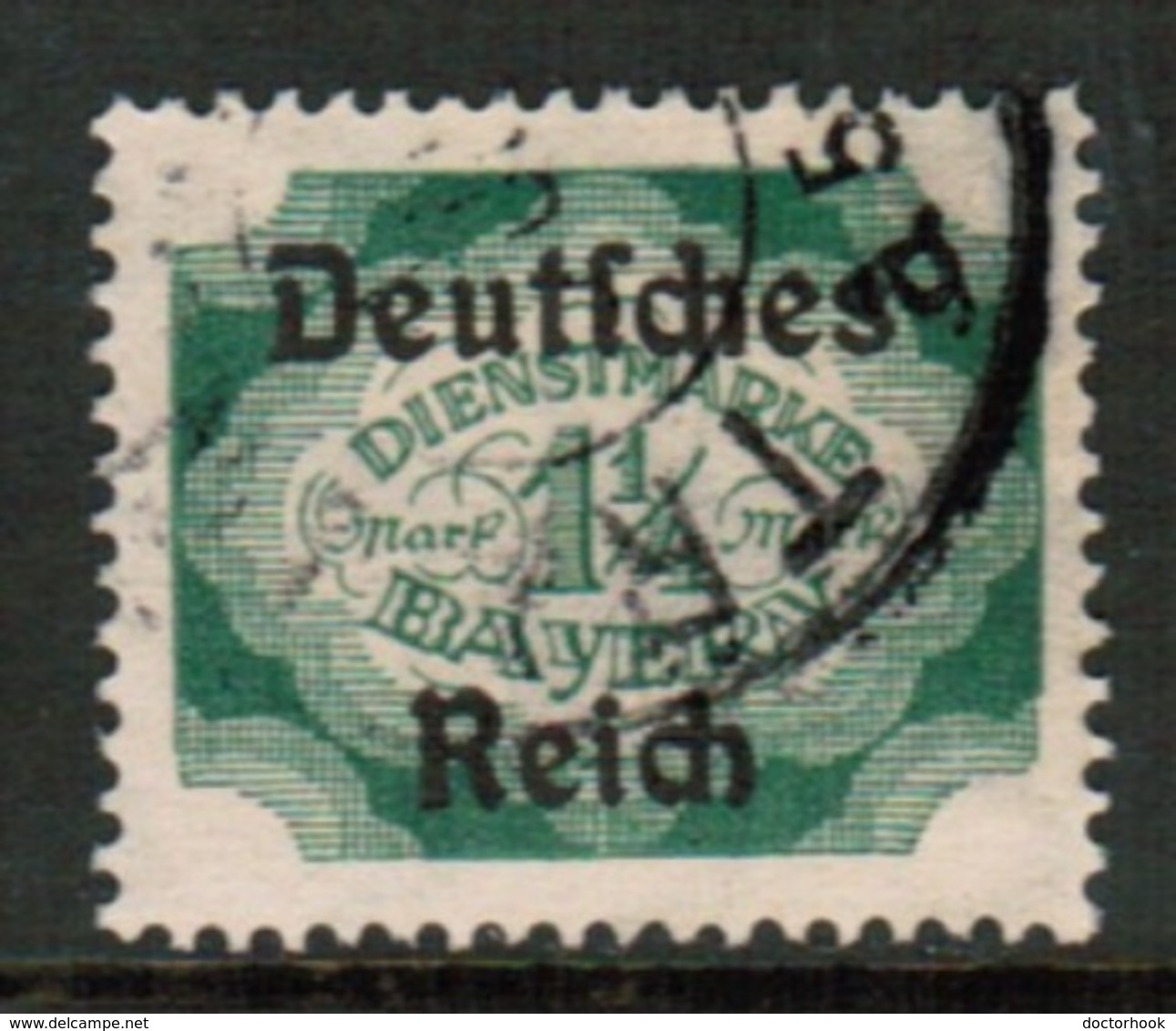 BAVARIA  Scott # O 65 VF USED (Stamp Scan # 542) - Officials