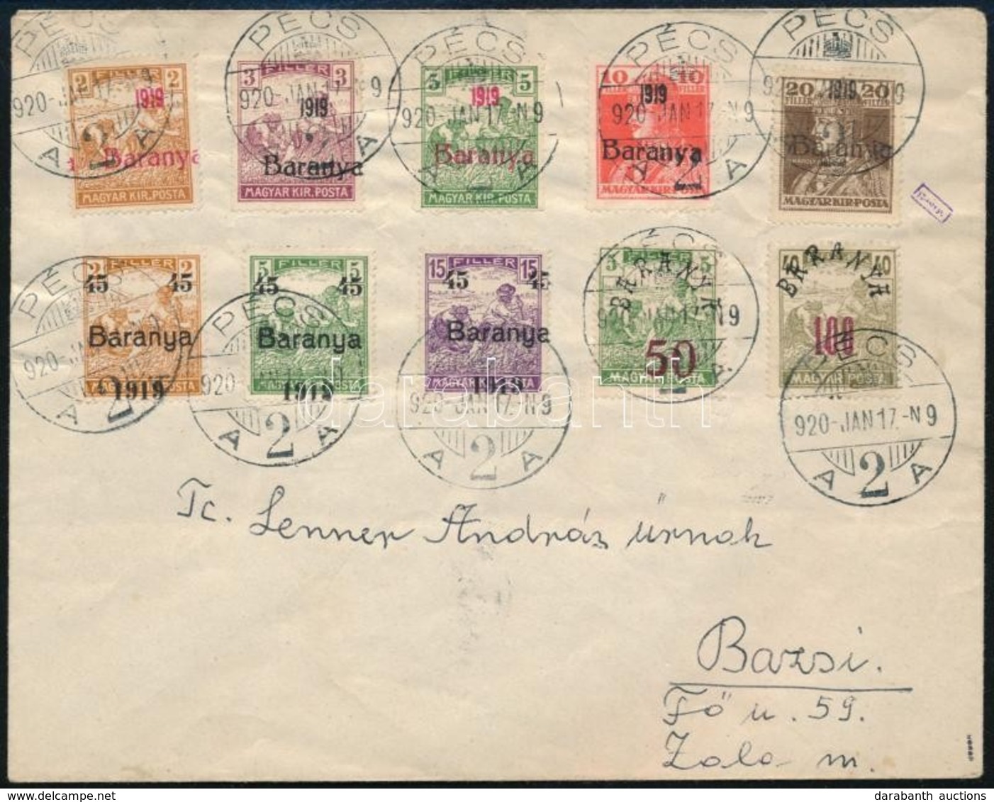 1920 Helyi Levél. Signed: Bodor - Autres & Non Classés