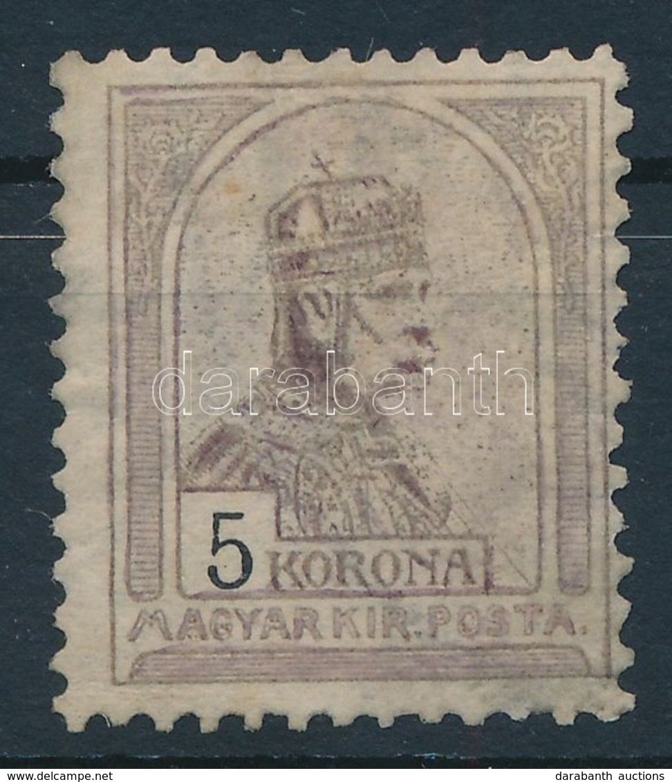 * 1900 Turul 5K (30.000) (gumihiány) - Other & Unclassified