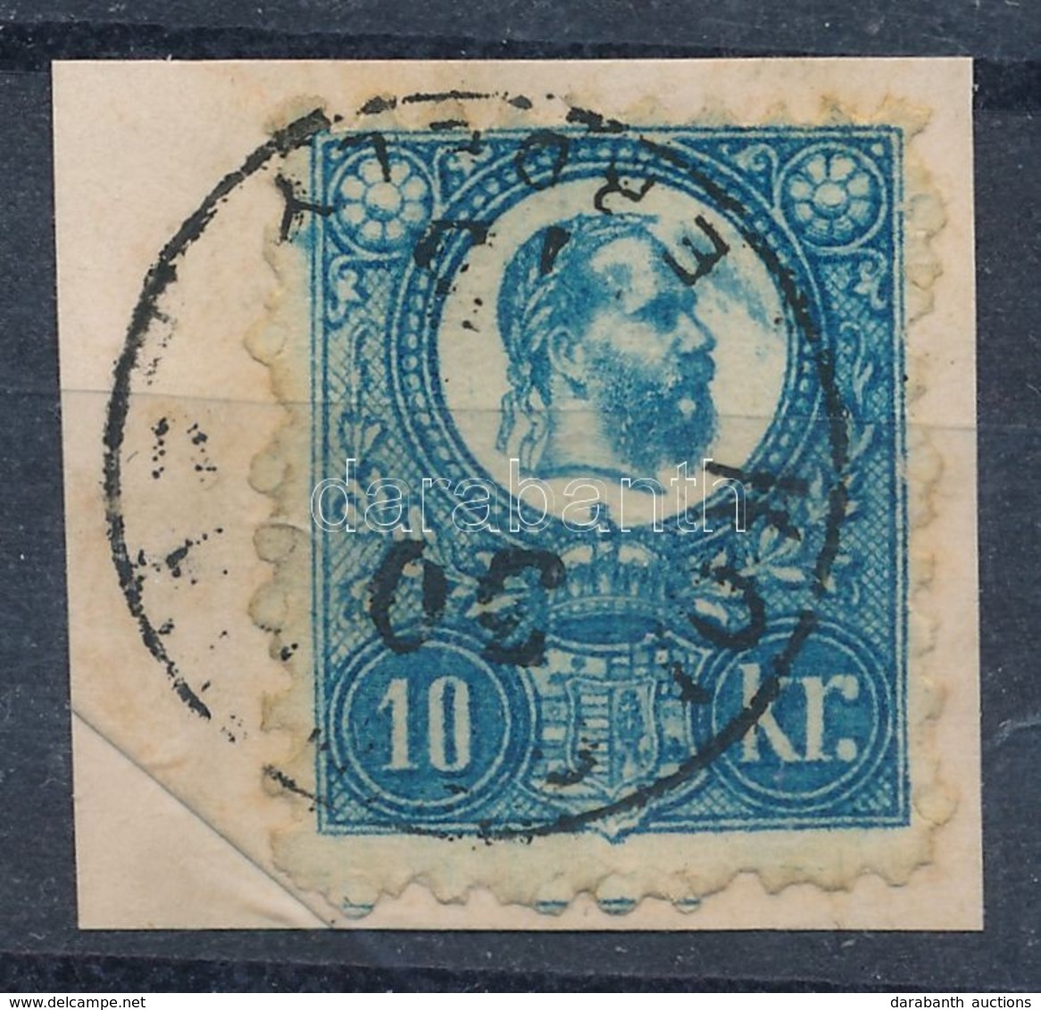 1871 Réznyomat 10kr, Nagy Festékfolt A Fej Mellett - Altri & Non Classificati