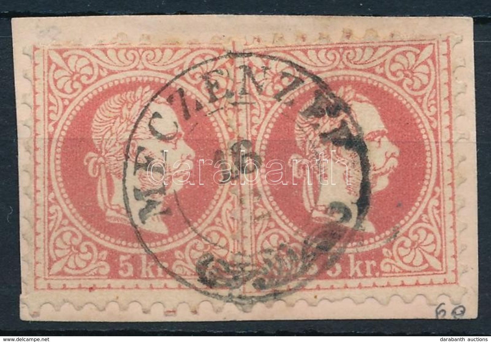 1867 2 X 5kr 'MECZENZÉF' - Other & Unclassified