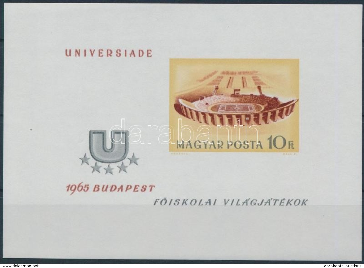 ** 1965 Universiade Vágott Blokk (4.000) - Sonstige & Ohne Zuordnung