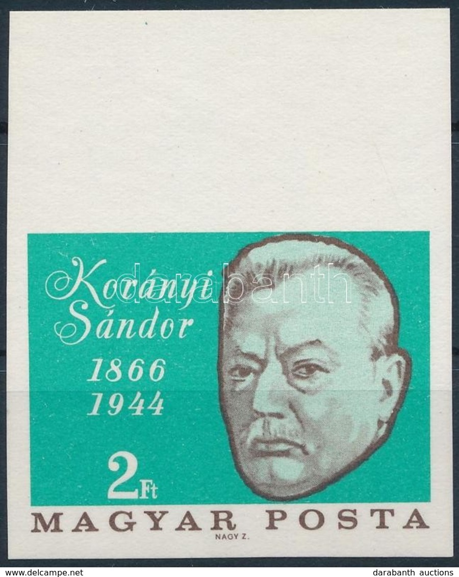 ** 1966 Események (IV) - Karányi Sándor ívszéli Vágott Bélyeg - Sonstige & Ohne Zuordnung